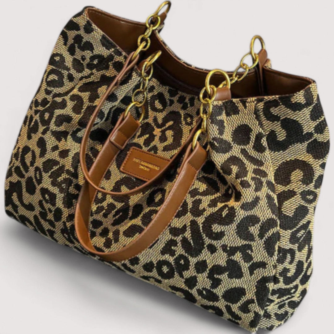 AGNES™ LEOPARDCANVASVÄSKA