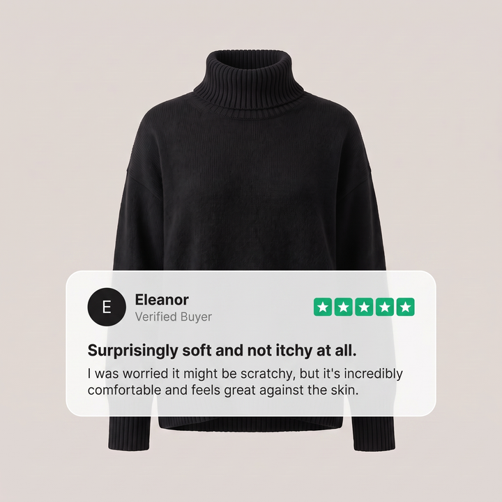 AURORA CASHMERE TURTLENECK-tröja