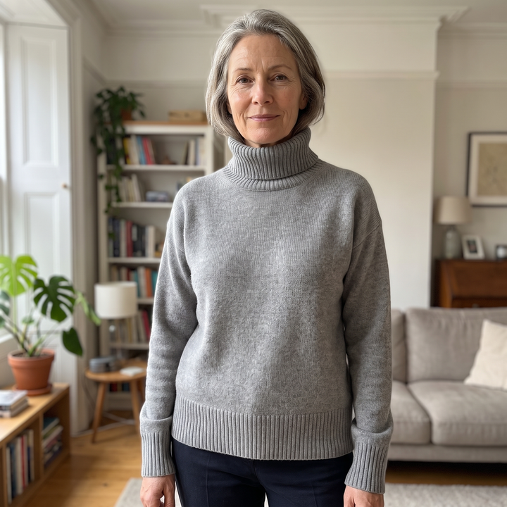 AURORA CASHMERE TURTLENECK-tröja