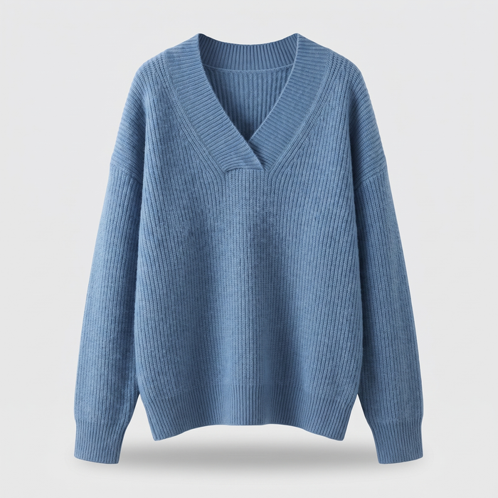 CAMILLE COZY V-RINGAD STICKAD Tröja