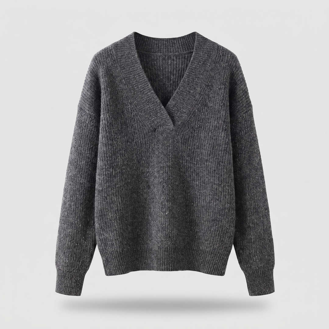 CAMILLE COZY V-RINGAD STICKAD Tröja