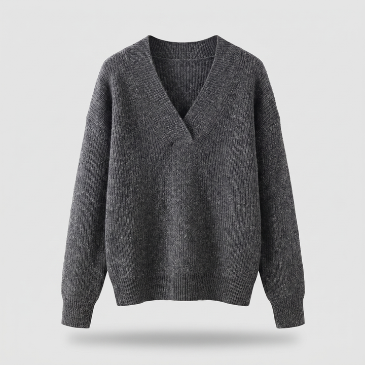 CAMILLE COZY V-RINGAD STICKAD Tröja