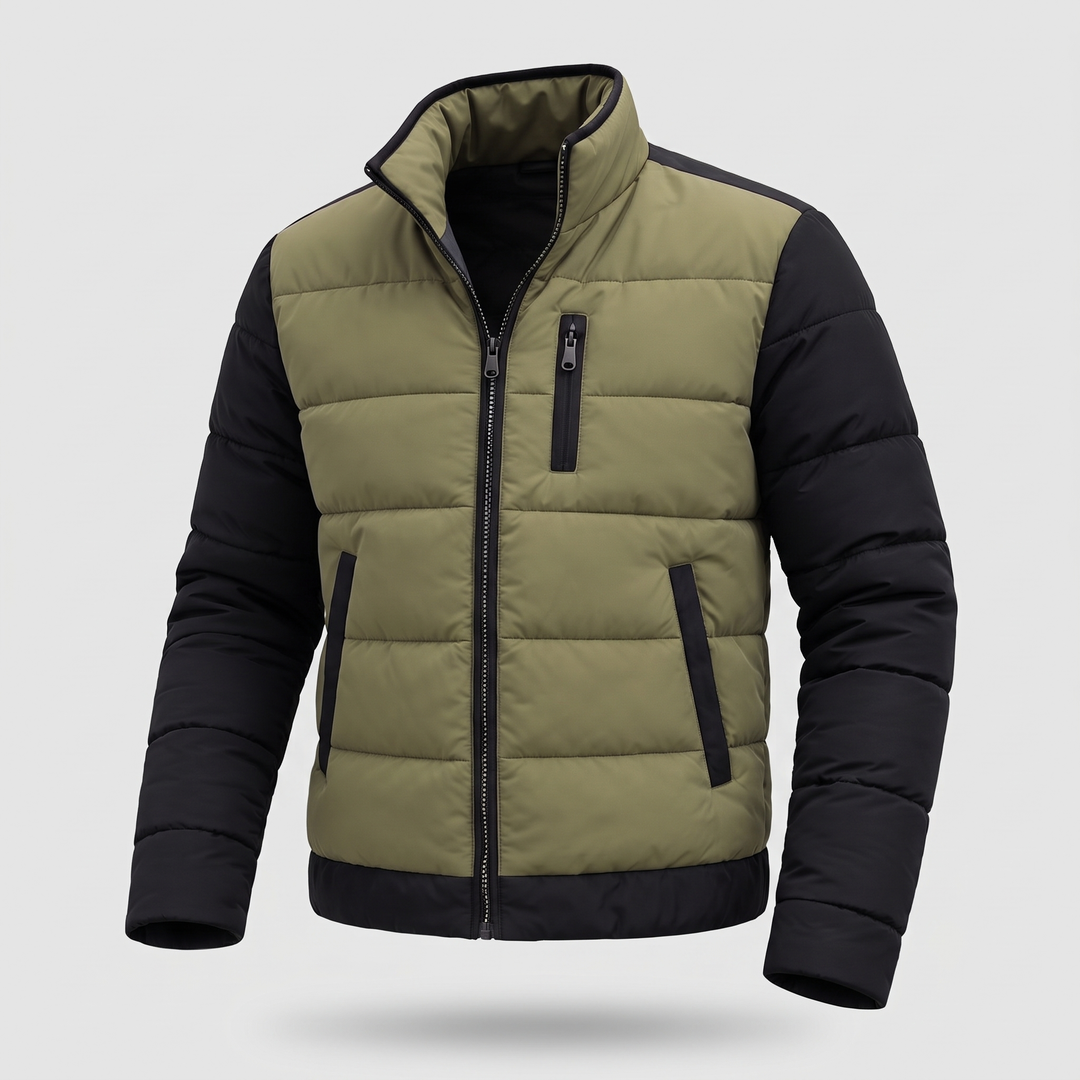 RAFFINERAD QUILTAD LAGER-JACKA