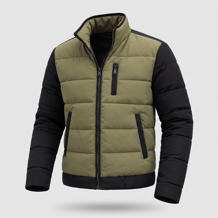 RAFFINERAD QUILTAD LAGER-JACKA