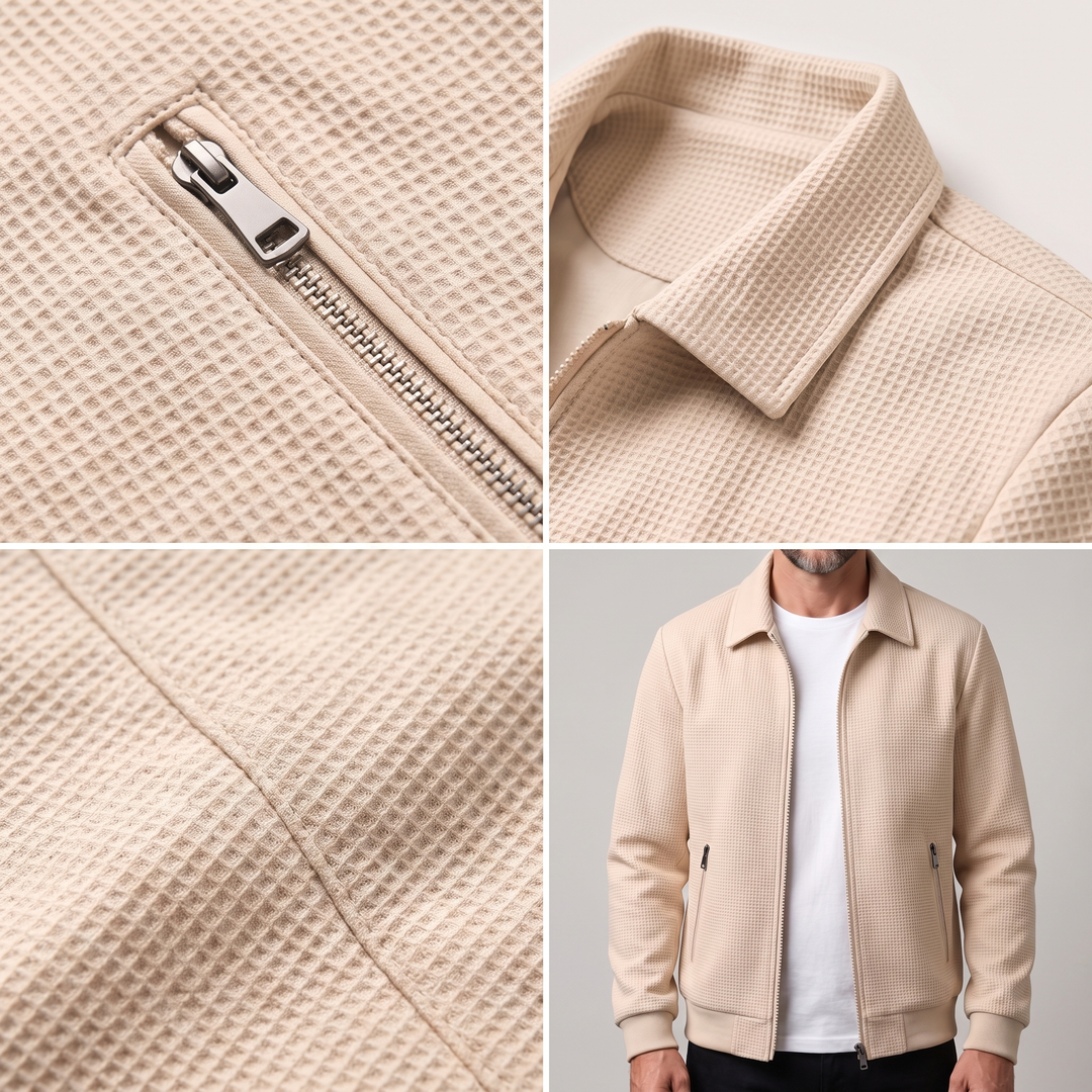 HARBOUR TEXTURERAD DRAGKEDJACKA