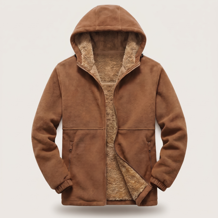 SHERPAFODRAD FLEECE HUVJACKA