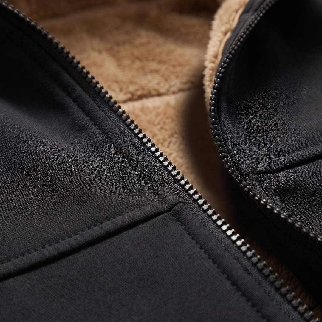 SHERPAFODRAD FLEECE HUVJACKA