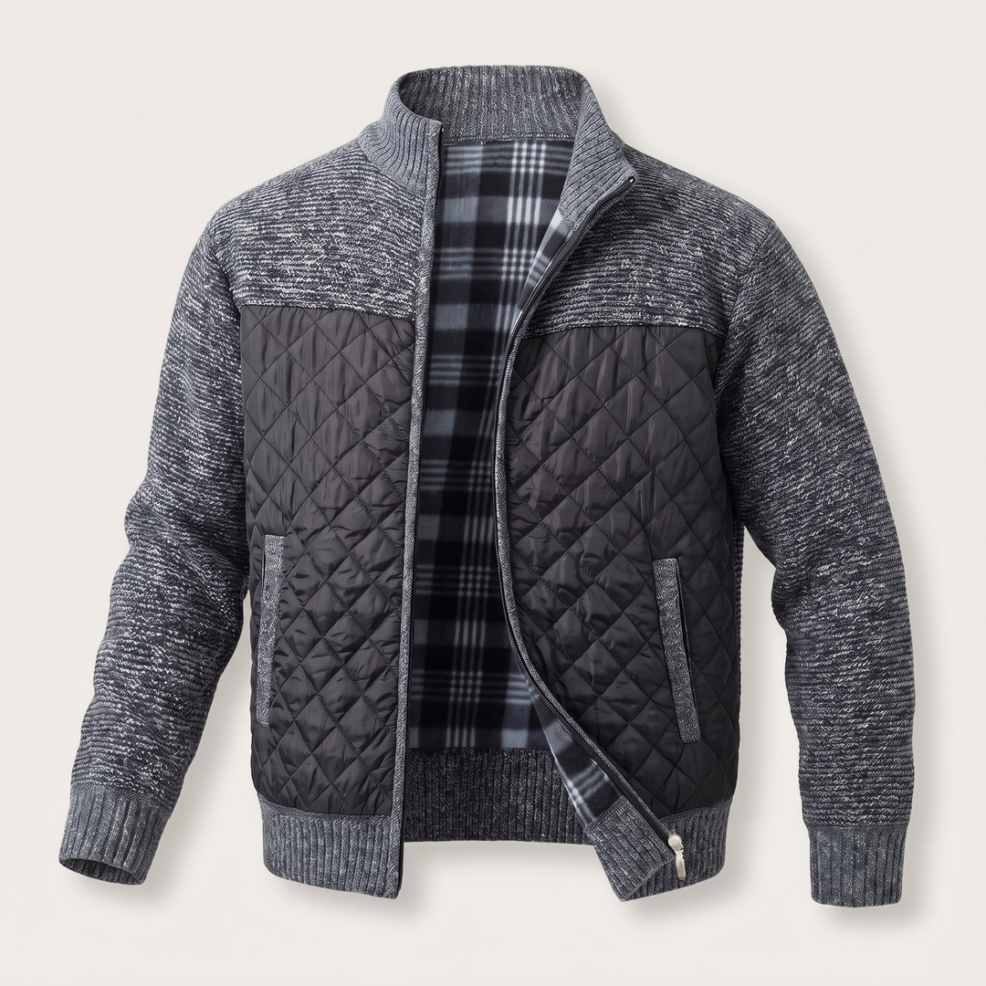 KLASSISK QUILTAD STICKAD JACKET