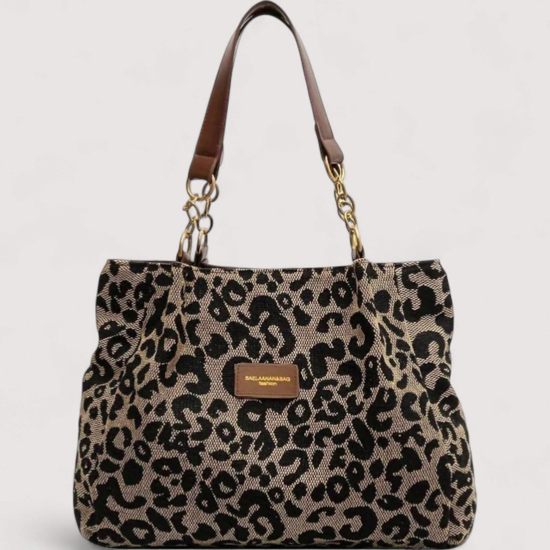 AGNES™ LEOPARDCANVASVÄSKA