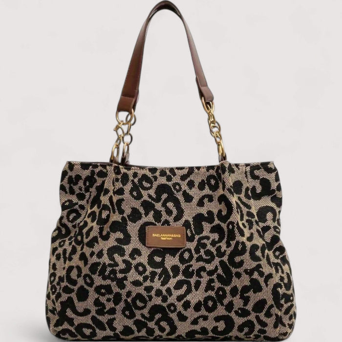 AGNES™ LEOPARDCANVASVÄSKA