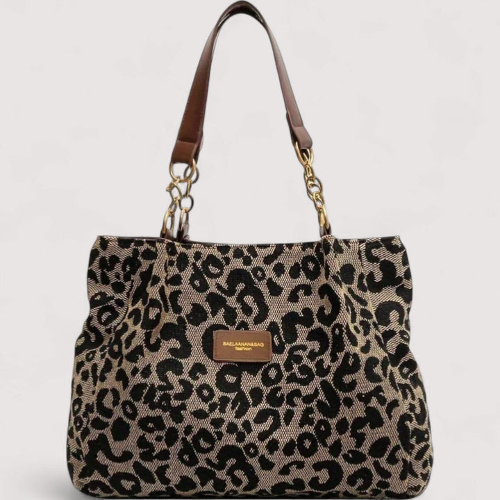 AGNES™ LEOPARDCANVASVÄSKA