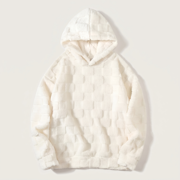 MYSIGT VÅFFELSTICKAD HOODIE