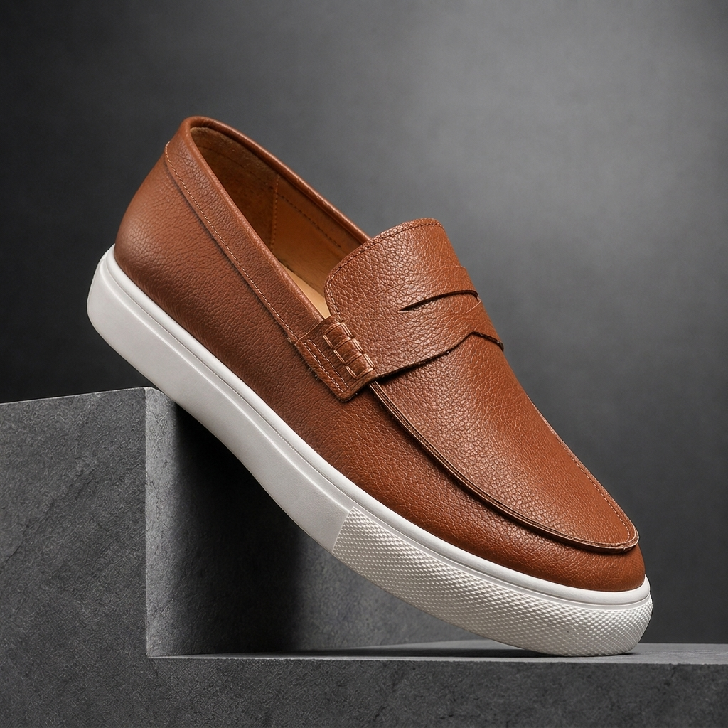 MORTLAKE LOAFERS I TEXTURERAT LÄDER