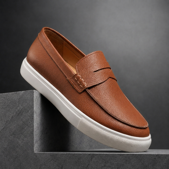 MORTLAKE LOAFERS I TEXTURERAT LÄDER