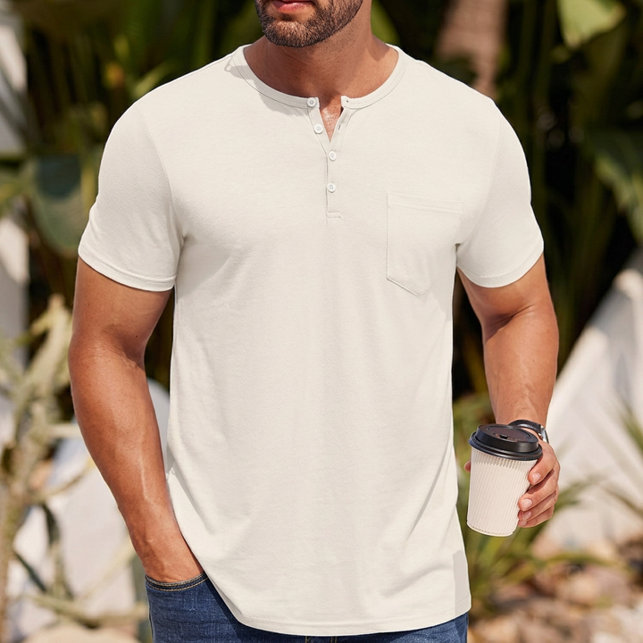 HATHERSBY FICKAD HENLEY-T-SHIRT
