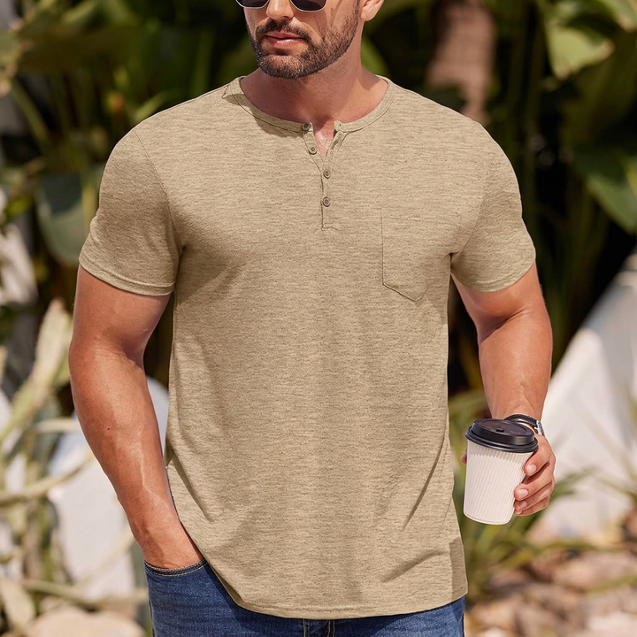 HATHERSBY FICKAD HENLEY-T-SHIRT