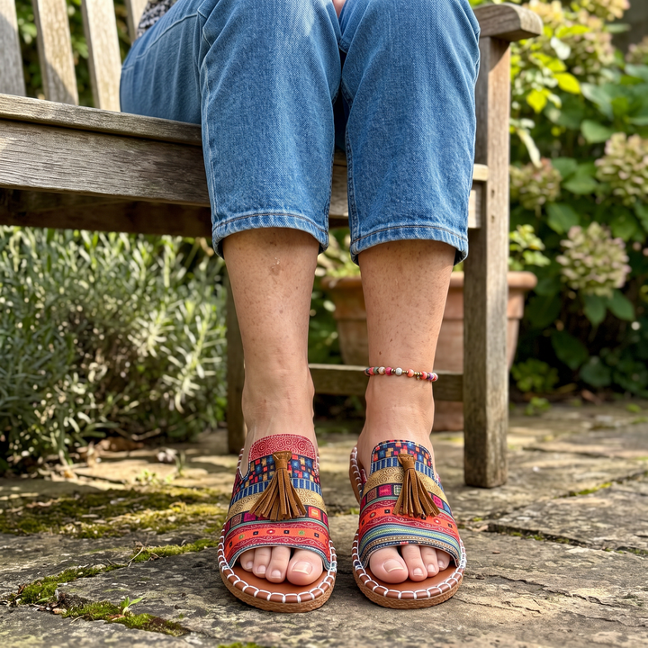 TAMARLEY BOHO TASSEL-SLIDER