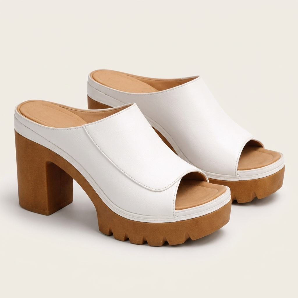 BELGRAVIA LÄDERMULOR MED BLOCKHEEL