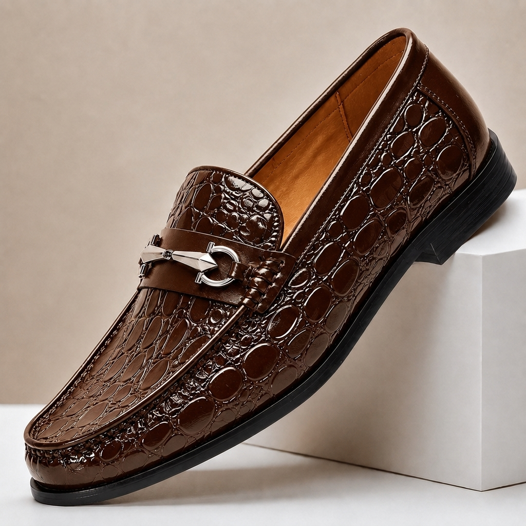 CARROWMERE LOAFERS I TEXTURERAT LÄDER