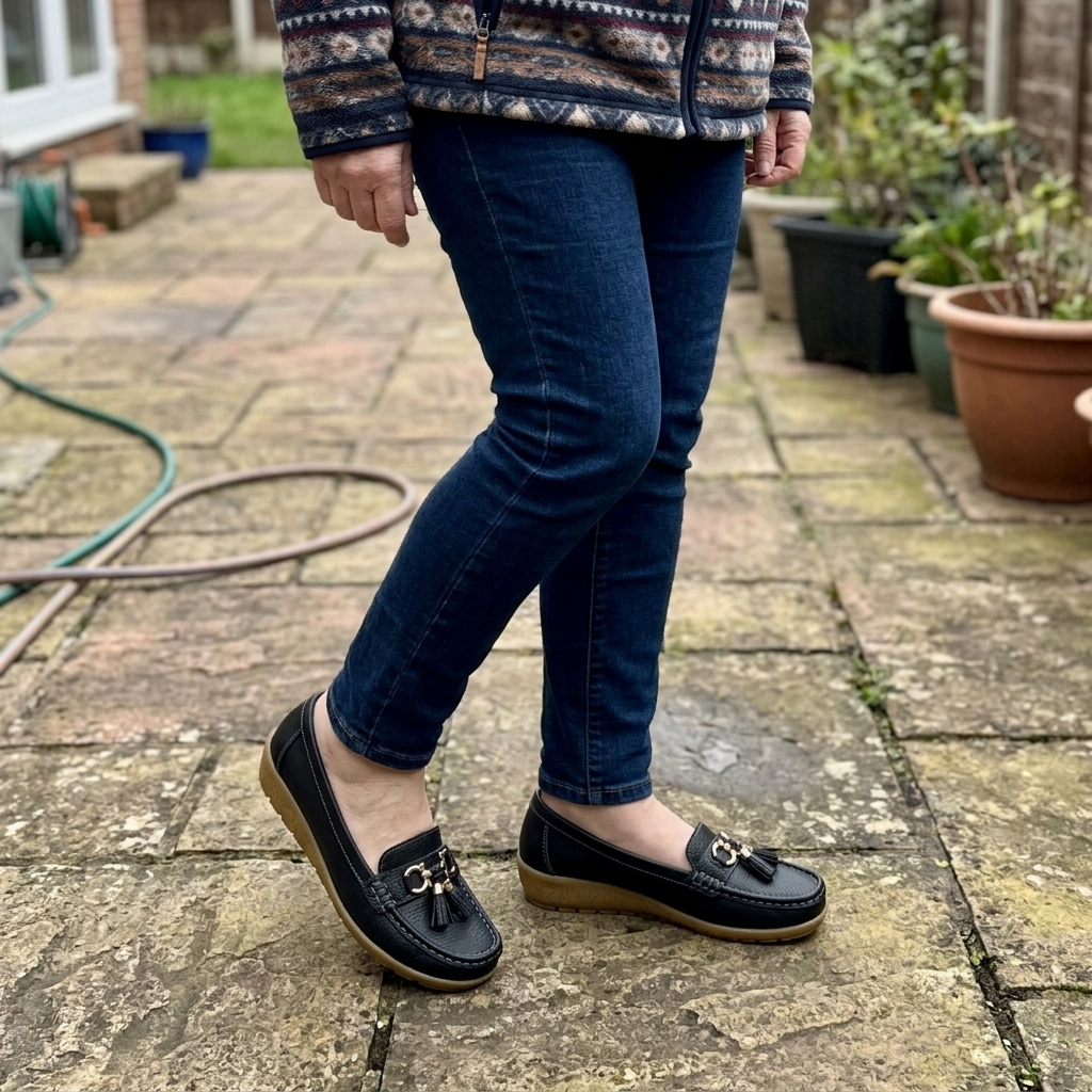 NORLEIGH ORTOPEDISKA SLIP-ON SKOR
