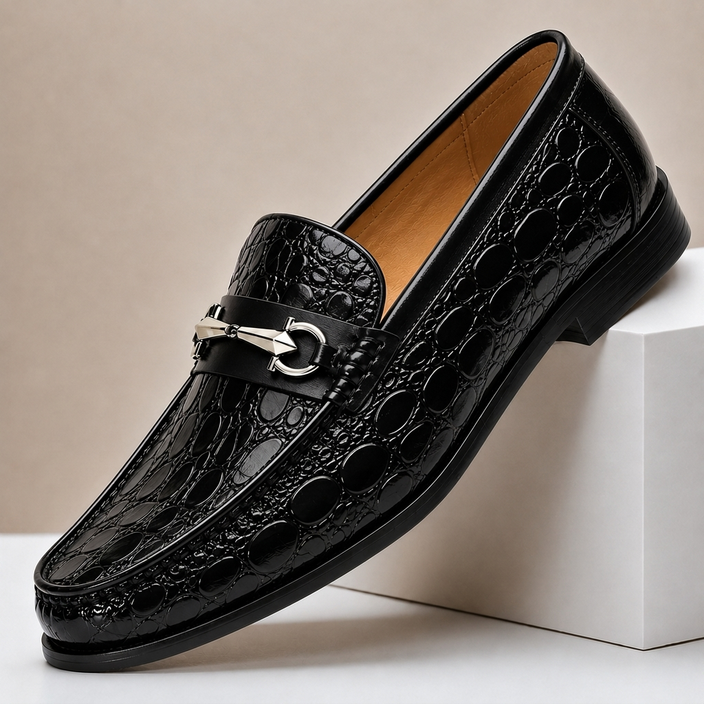 CARROWMERE LOAFERS I TEXTURERAT LÄDER