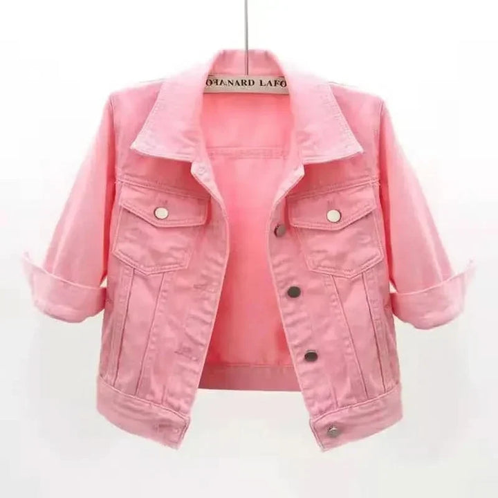 ELODIE COLOURBLOCK-JEANSJACKA