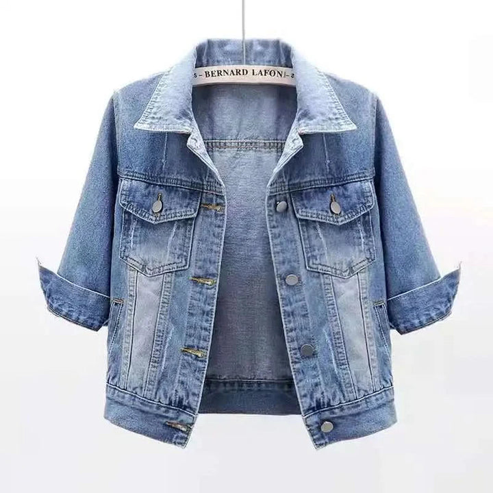 ELODIE COLOURBLOCK-JEANSJACKA
