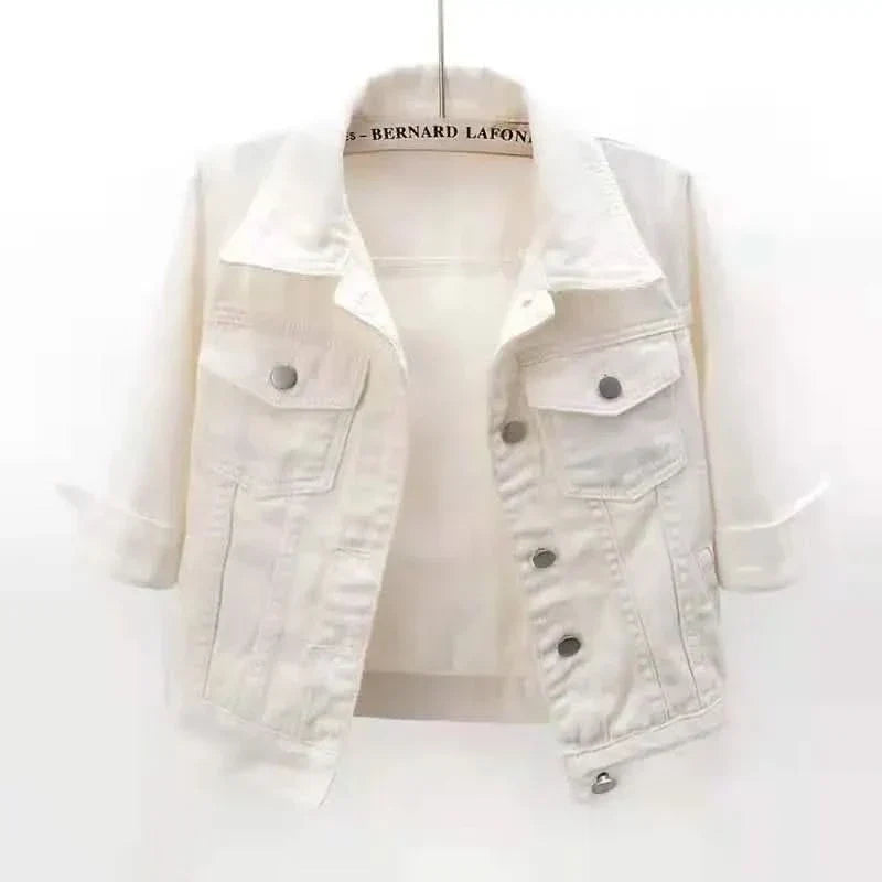ELODIE COLOURBLOCK-JEANSJACKA