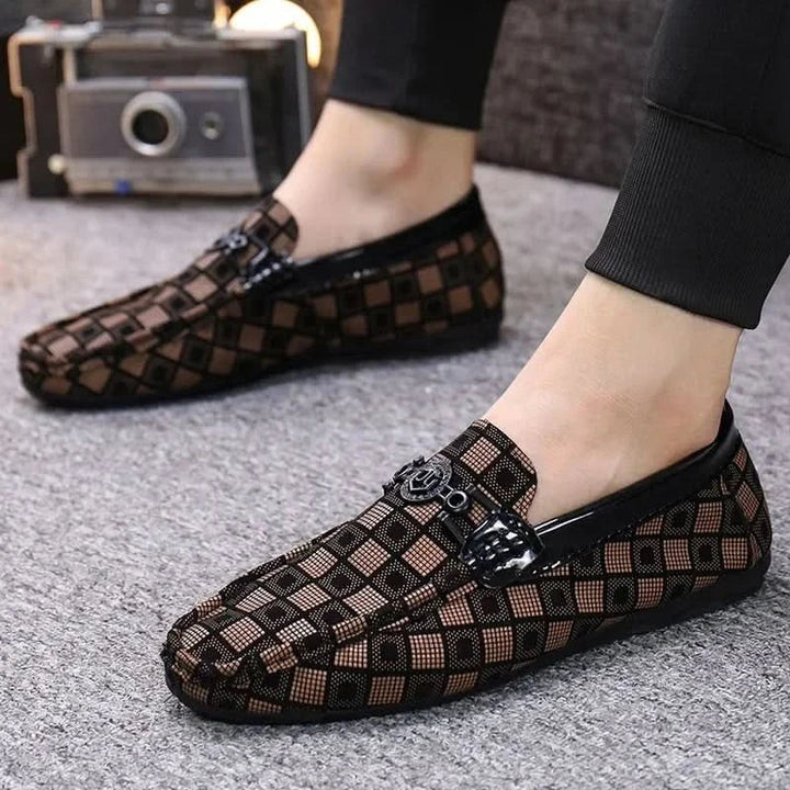 BENSON RUTIGA LÄDERLOAFERS