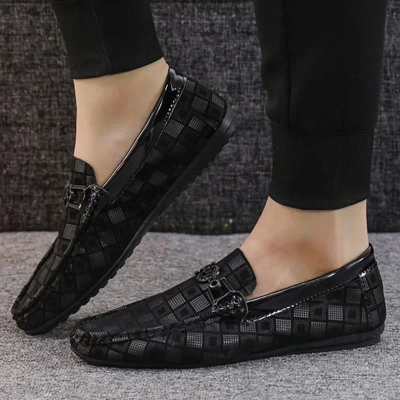 BENSON RUTIGA LÄDERLOAFERS
