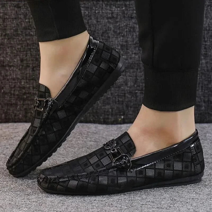 BENSON RUTIGA LÄDERLOAFERS