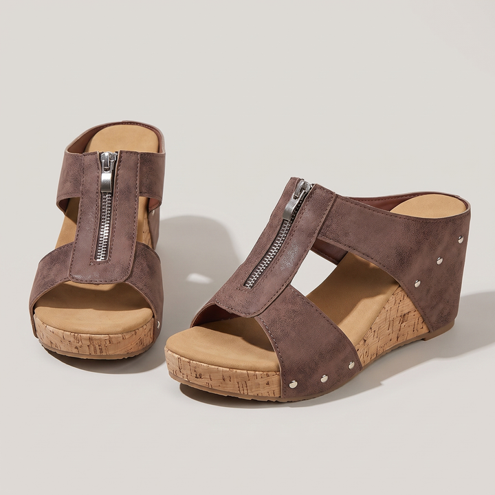 ARIA ortopediska sandaler med dragkedja