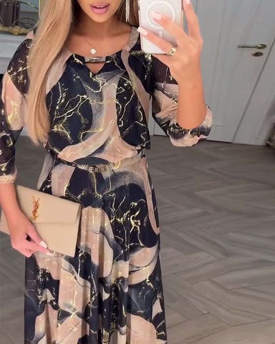 CAPRI MJUK DRAPERINGSKLÄNNING