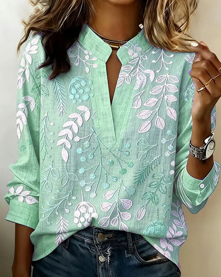 EDEN CHIC HÖGHALSAD BLUS