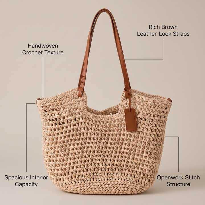 CLARA HANDVÄVD TOTE-VÄSKA