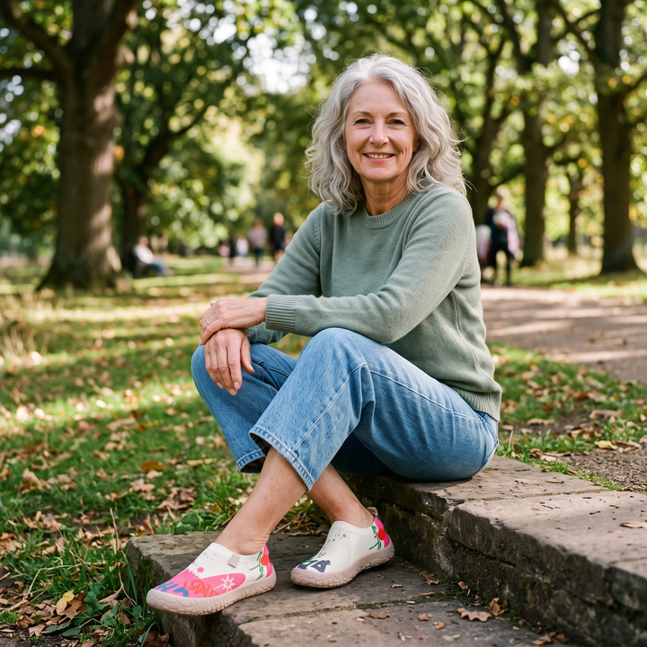 NAOMI HANDMÅLADE KOMFORTSKOR