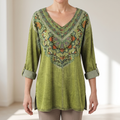 FLORA KLASSISK JEANSBLUS