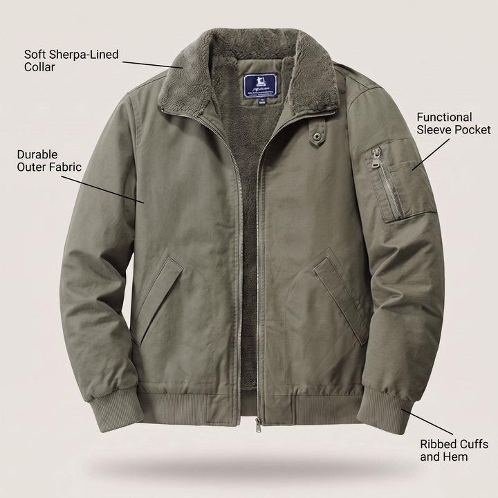 GRAHAM FLEECE BOMBERJACKA
