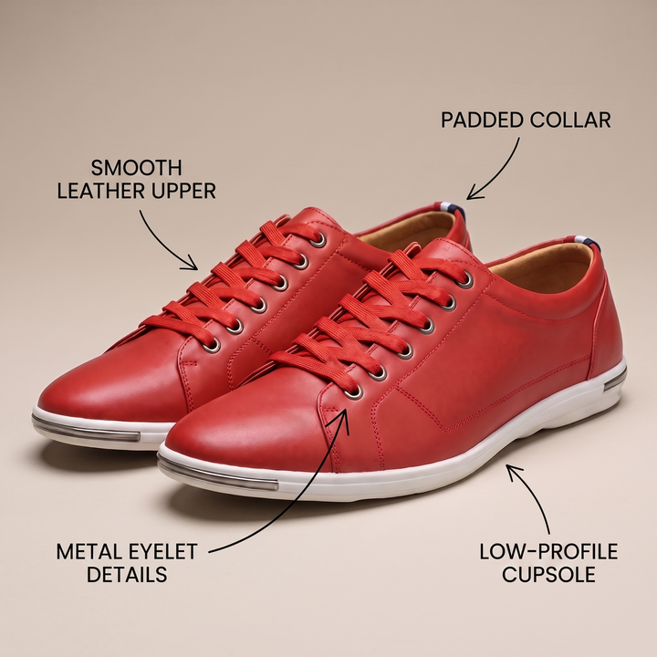 gråSON LÄDERSneakers