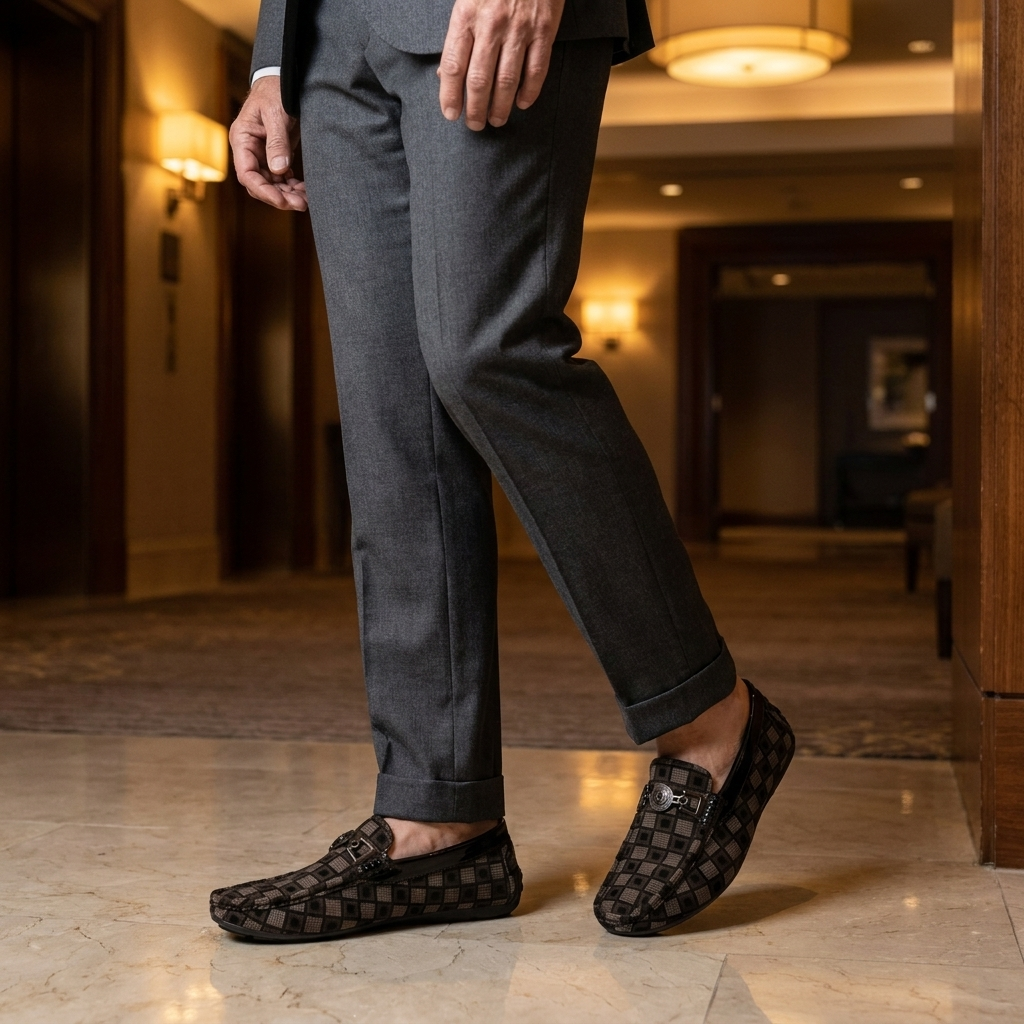 BENSON RUTIGA LÄDERLOAFERS
