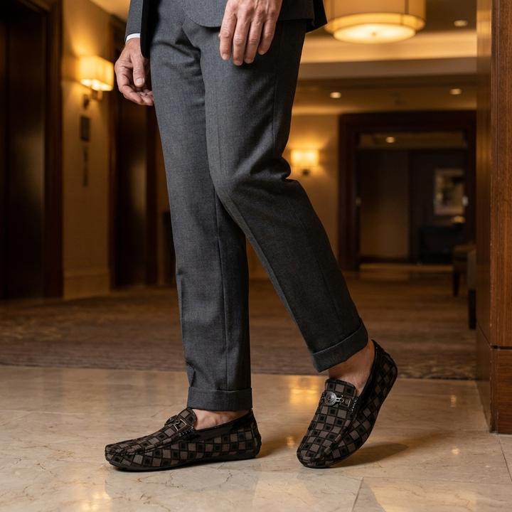BENSON RUTIGA LÄDERLOAFERS
