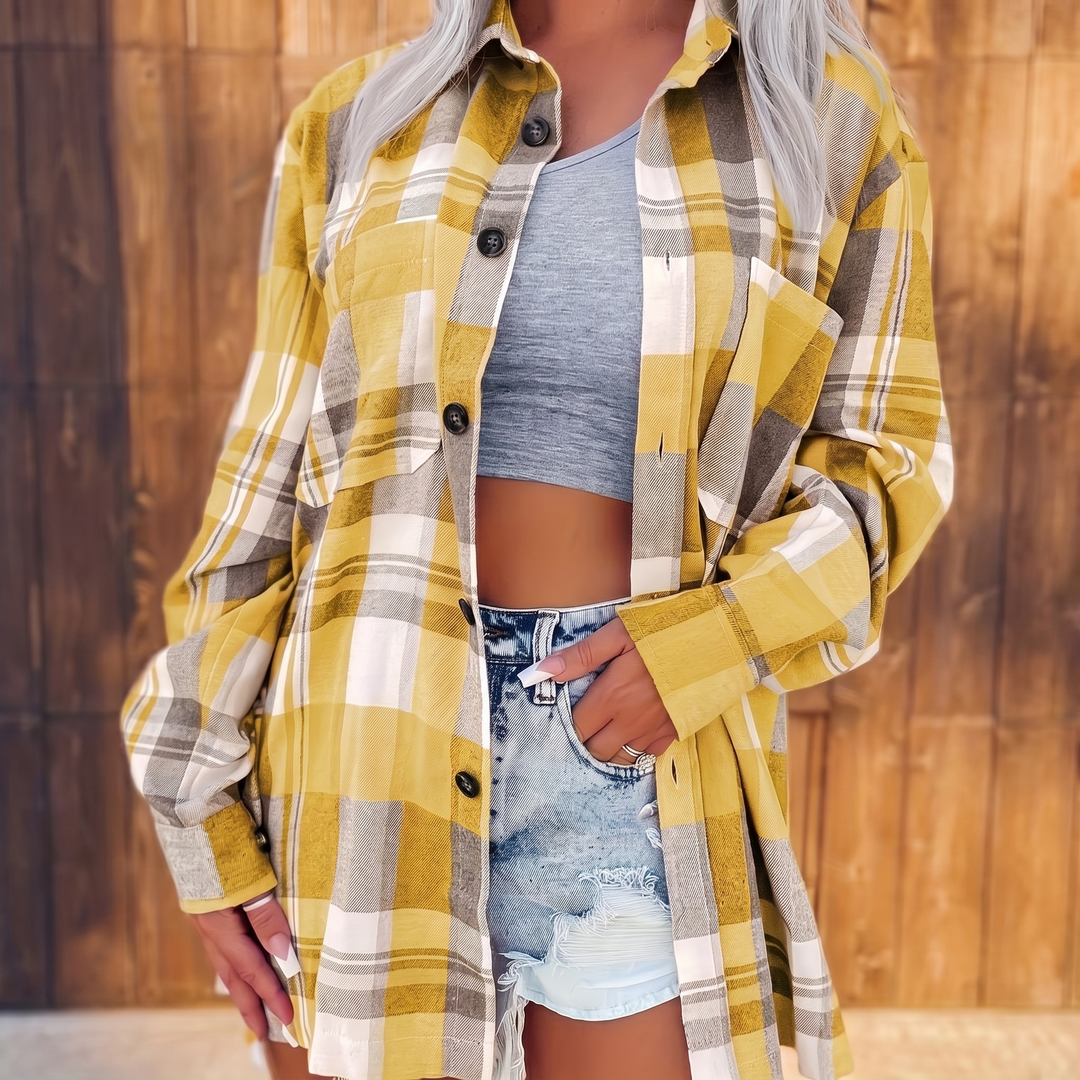 AVELINE ELEGANT LÅNGÄRMAD BLUS