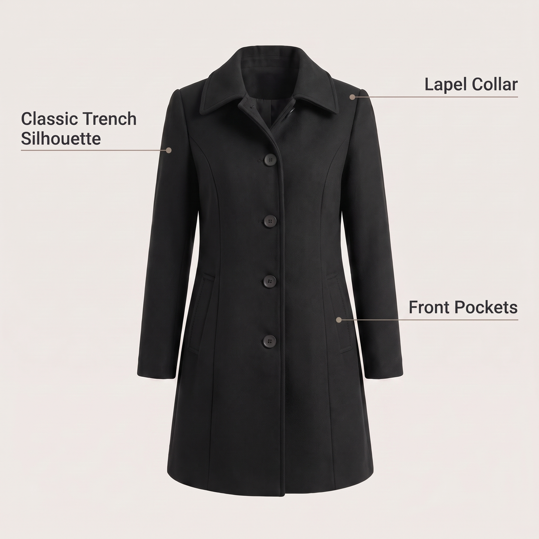 AVELINE KLASSISK TRENCHCOAT