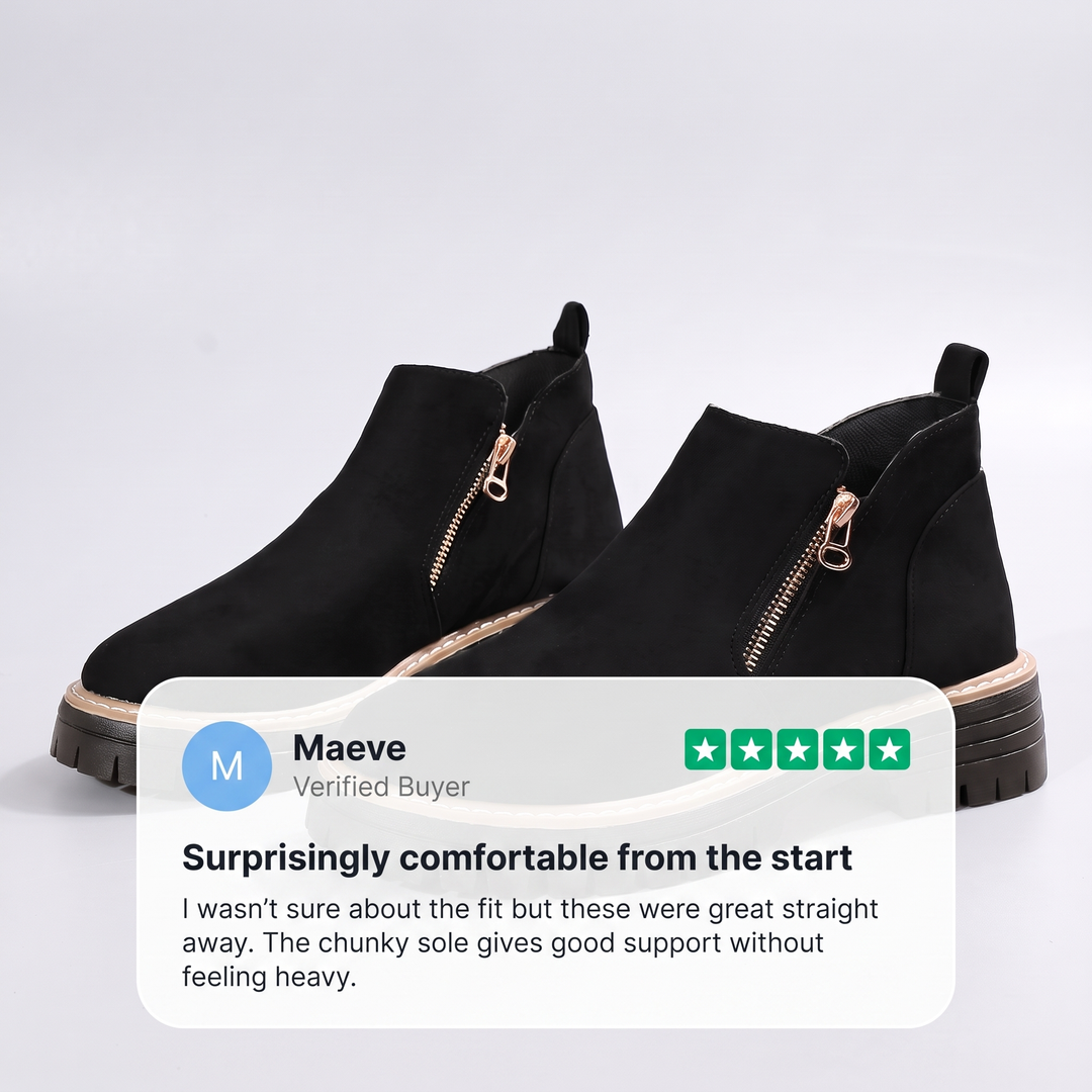 MARGOT PLATTFORMADE ANKLESTÖVLAR I MOCKA
