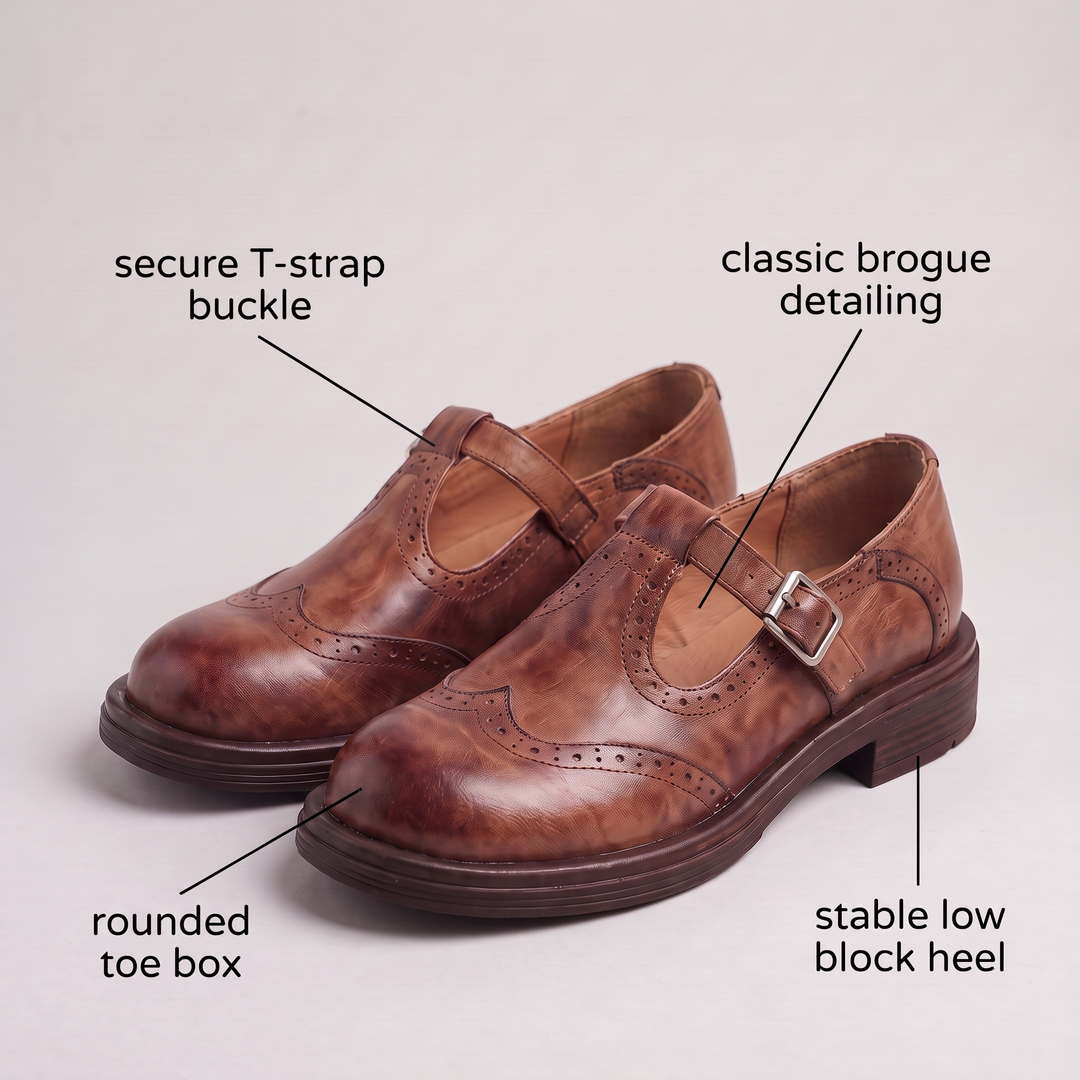 KLASSISKA LÄDERLOAFERS MED SPÄNN