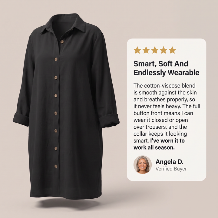 HOLLINMERE SKJORTTÄCKNING MED KNAPPFRAMSIDA