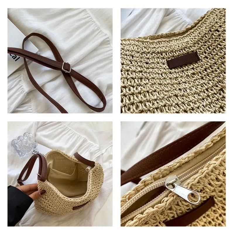 LAVINIA ELEGANT STRÅ-TOTE-VÄSKA
