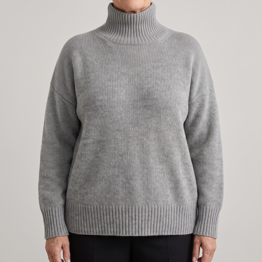 ISABELLA CASHMERE HÖG HALSAD Tröja