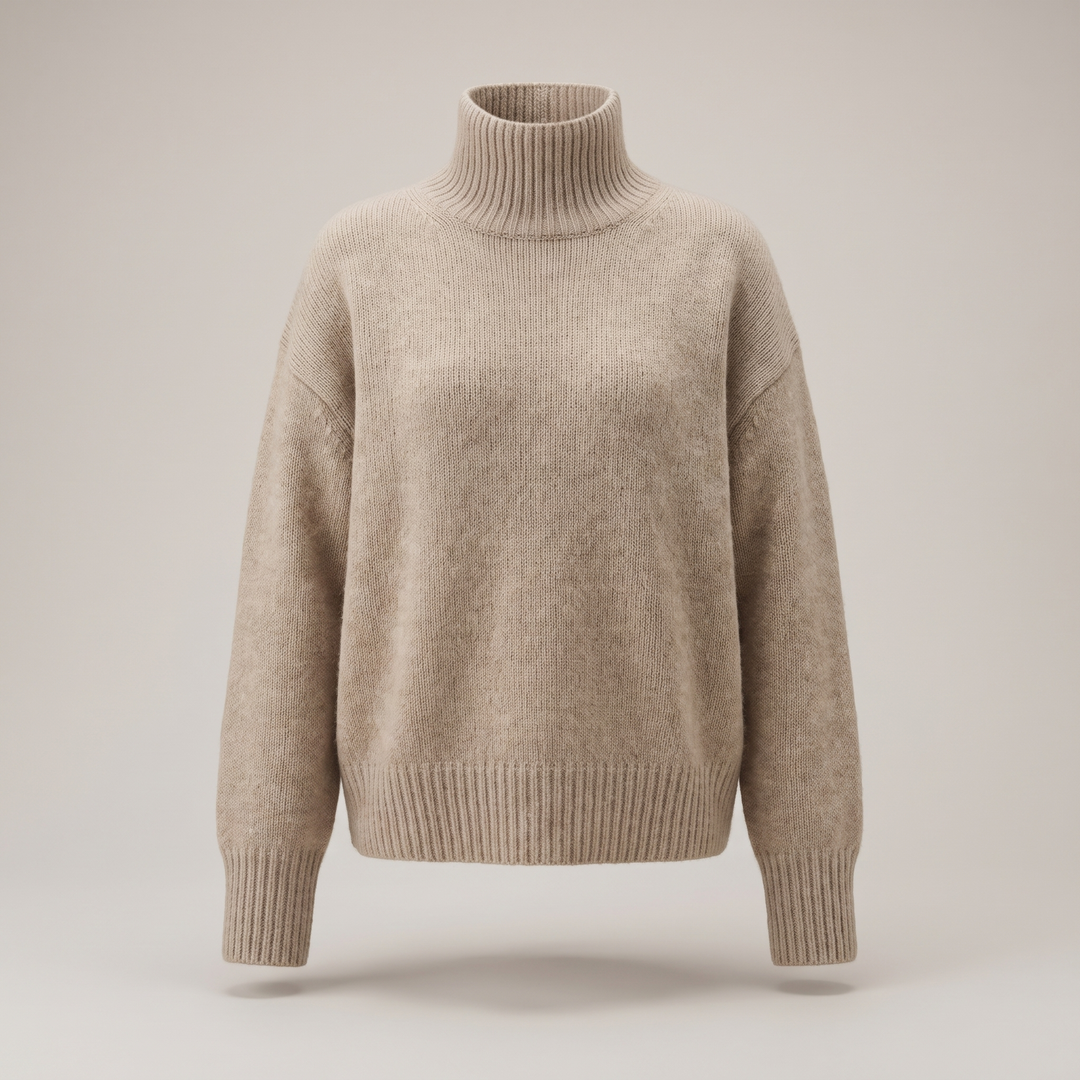 ISABELLA CASHMERE HÖG HALSAD Tröja