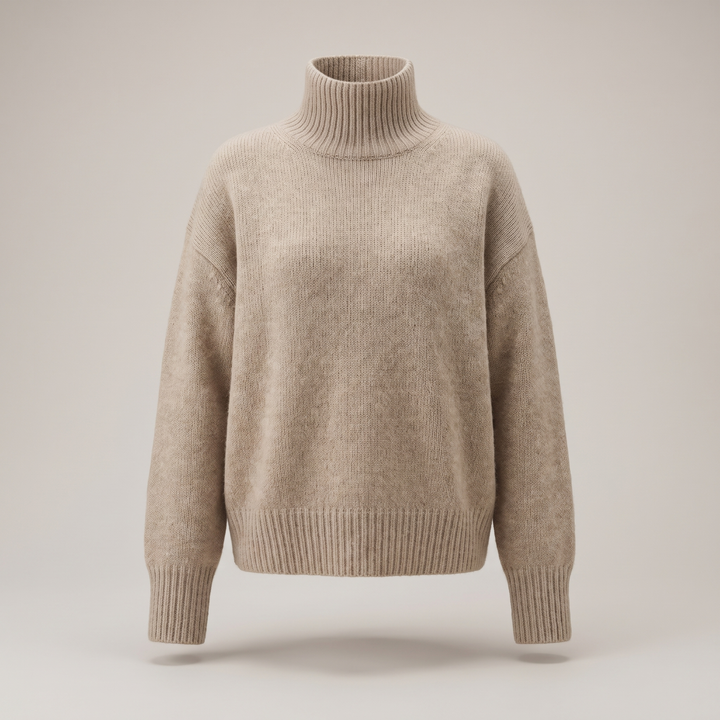 ISABELLA CASHMERE HÖG HALSAD Tröja